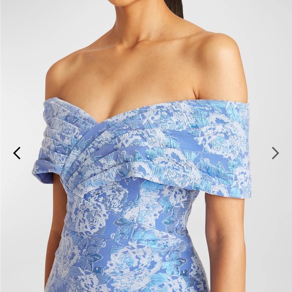 Emmerson Off-Shoulder Floral Jacquard Dress - Picture 3 of 6